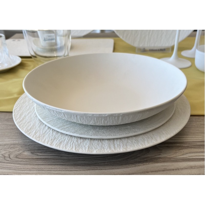 MANUFACTURE ROCK BLANC SERVIZIO PIATTI DA TAVOLA 36 PZ VILLEROY BOCH