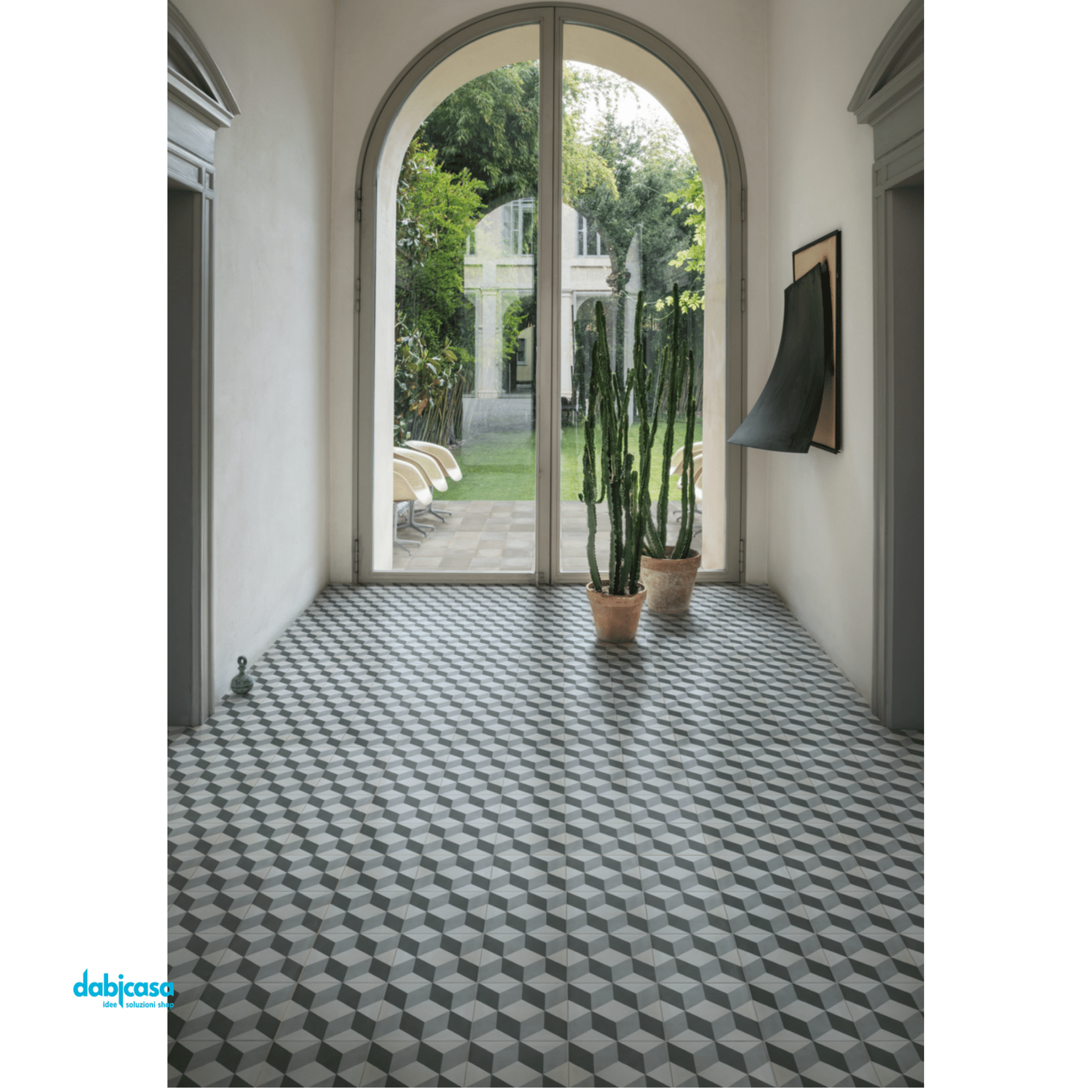 Marazzi "D_Segni Blend" Carbone Tappeto 10 Rett.20x20