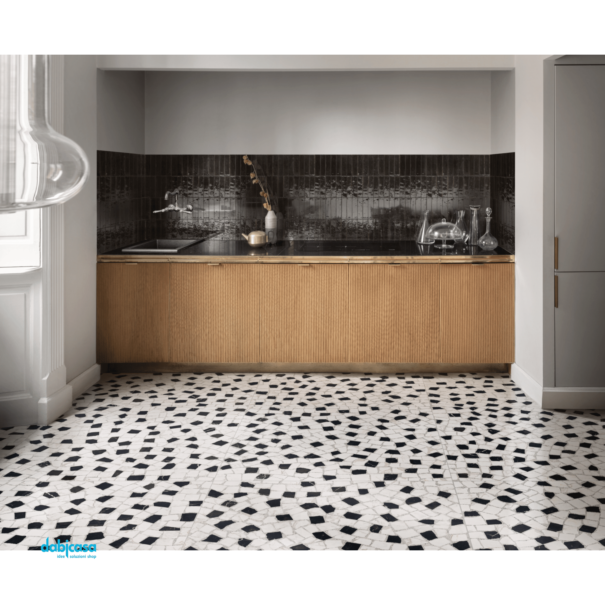 Marazzi "Lume" Black Lux Rett.6x24