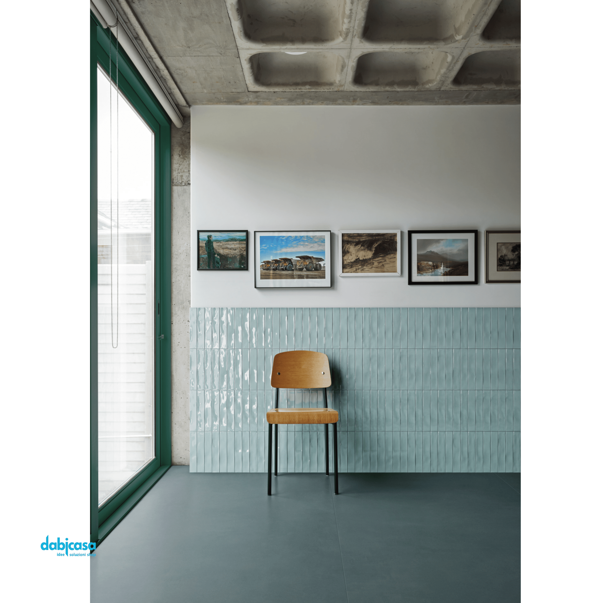 Marazzi "Luz" Azzurro Polvere Lux Rett.5,3x30