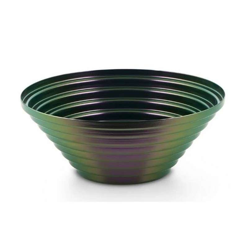 MAYA CESTINO 25 CM. IN ACCIAIO GREEN/PURPLE ALESSI