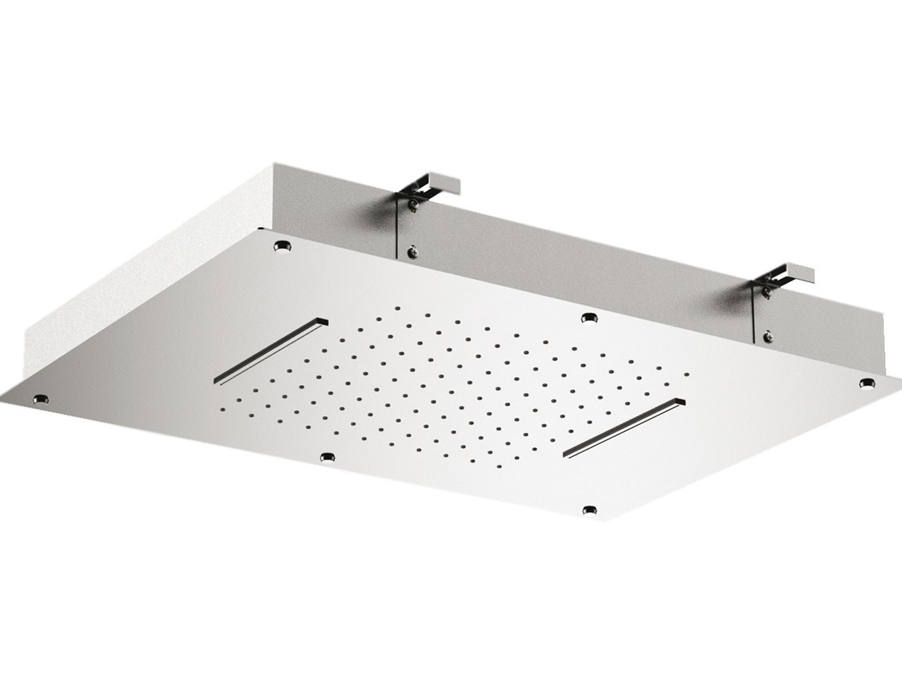 Soffione Doccia Mel a Soffitto 56X40 Acciaio Inox Rettangolare-17364