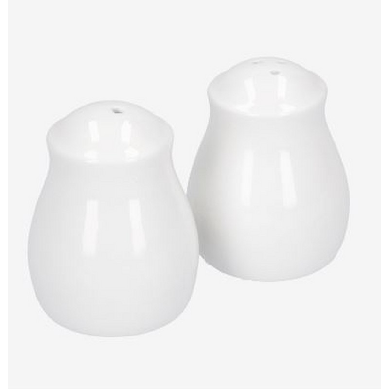 MENAGE SET SALE E PEPE CLASSICO IN PORCELLANA LA PORCELLANA BIANCA