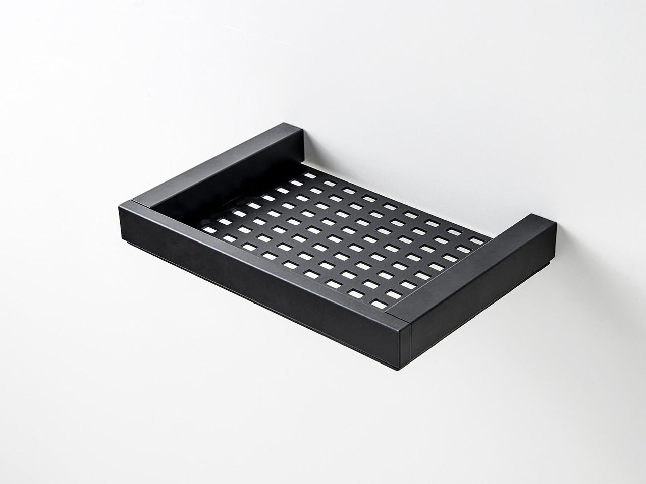 Mensola Doccia Zeropiu' 18 cm Alluminio Nero Opaco-76113