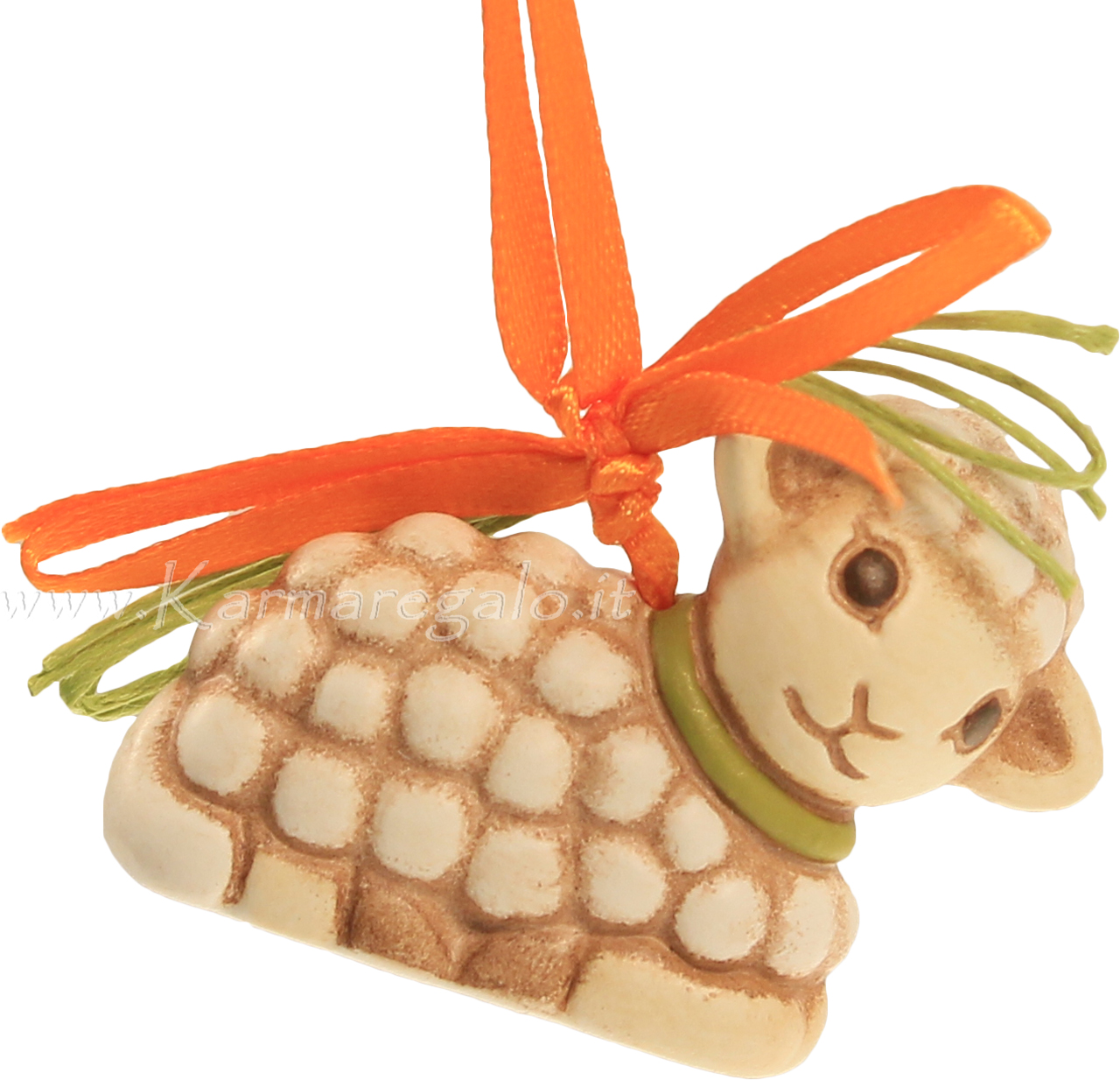 Mini Addobbo Ceramico Agnello