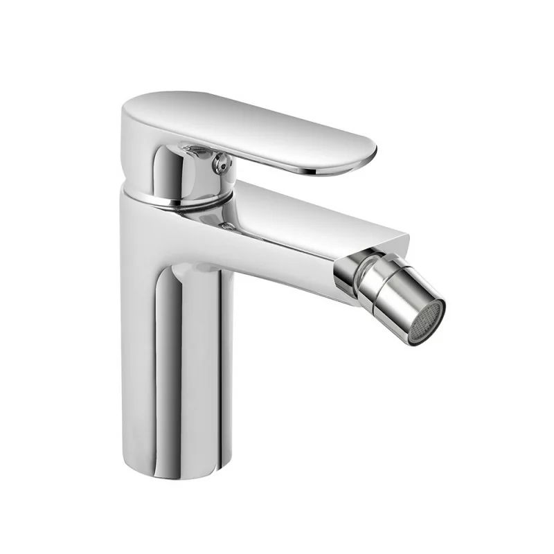 Miscelatore bidet in ottone cromato con piletta click clack Kreo