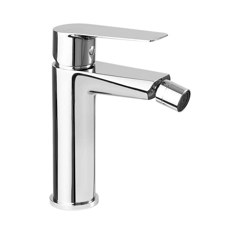 Miscelatore bidet in ottone cromo con leva monocomando Cristallo
