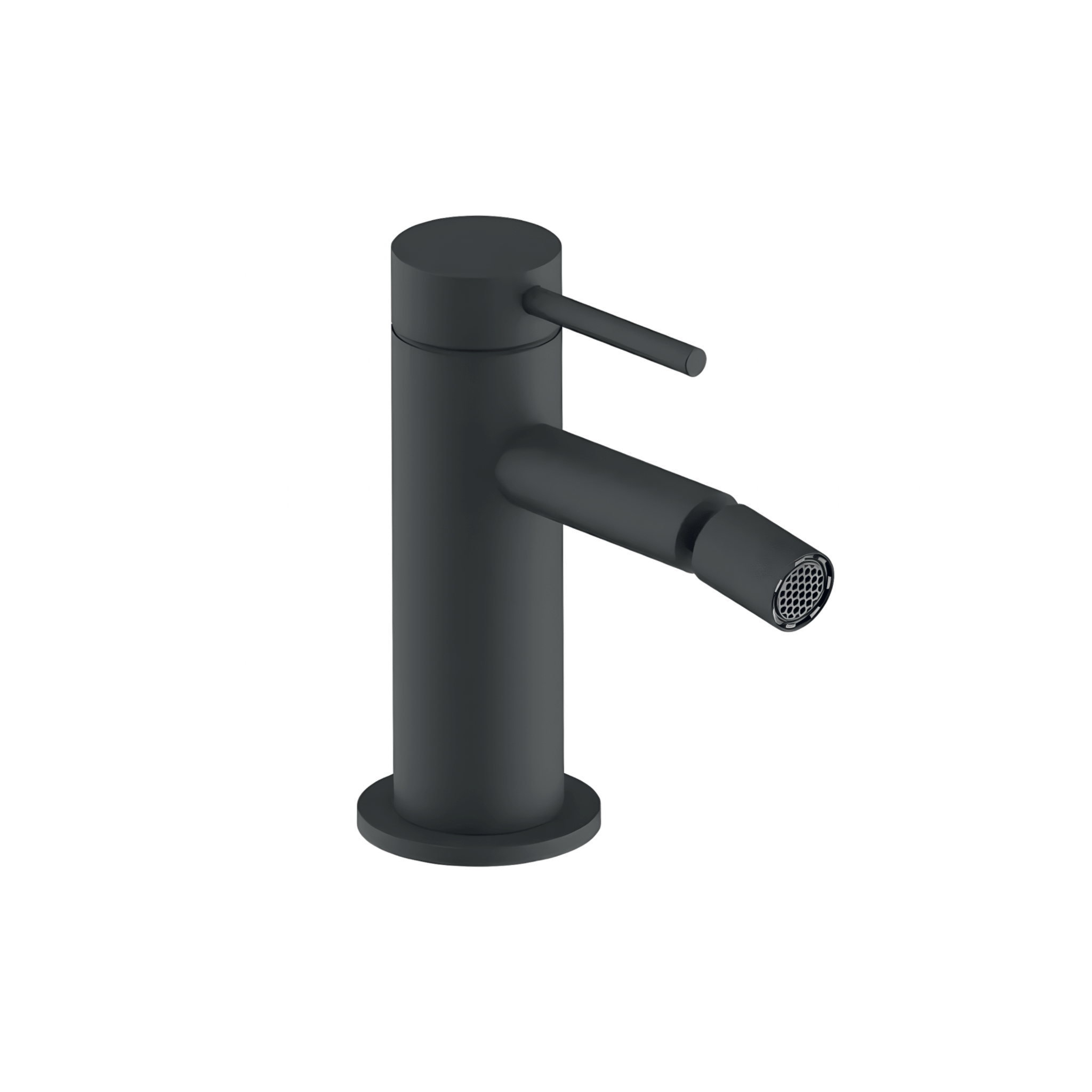 Miscelatore Bidet Monoforo Con Scarico "Rè" Nero Opaco