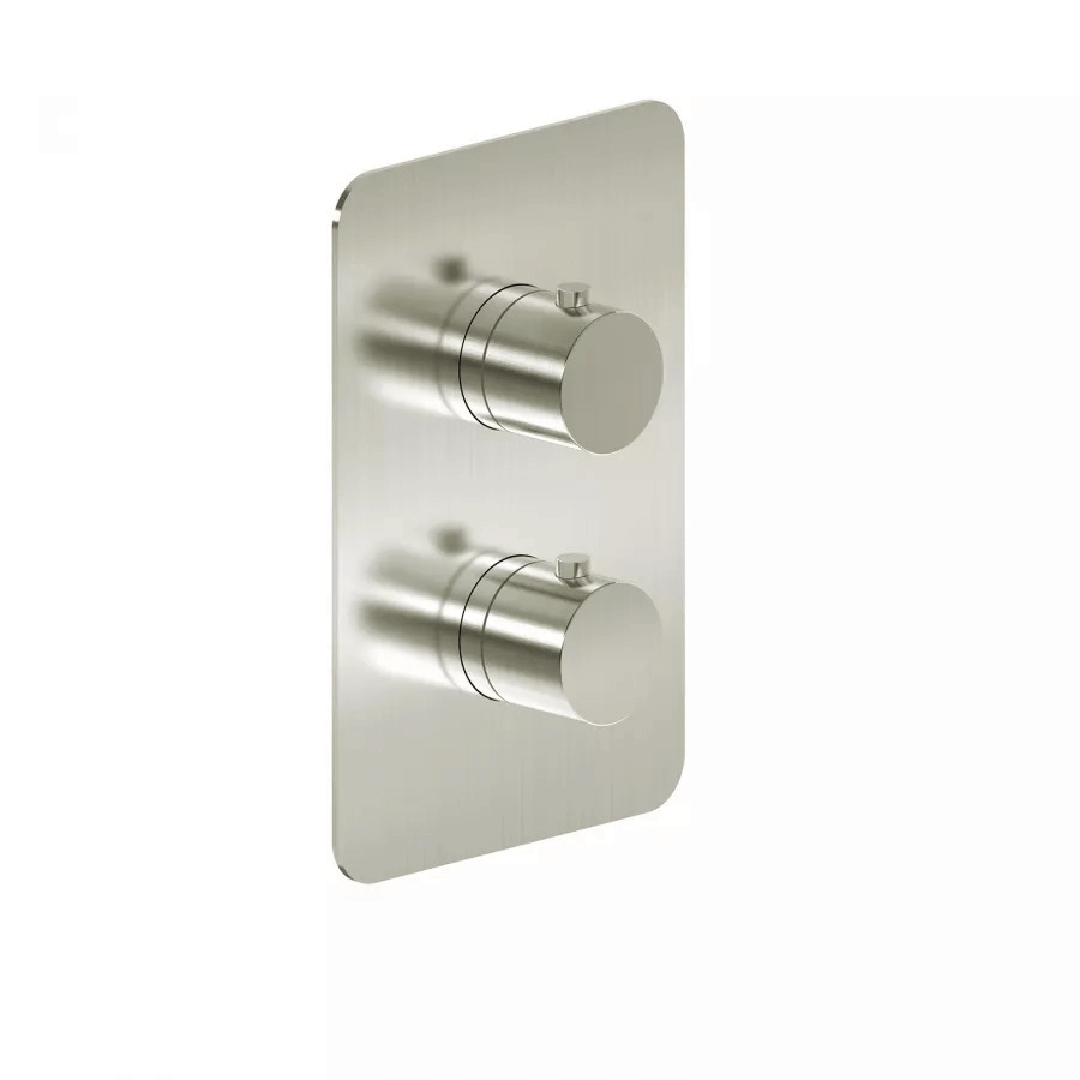 Miscelatore Doccia Ad Incasso Con Deviatore Termostatico a 2/3 Vie "Joy" Cromo Satinato