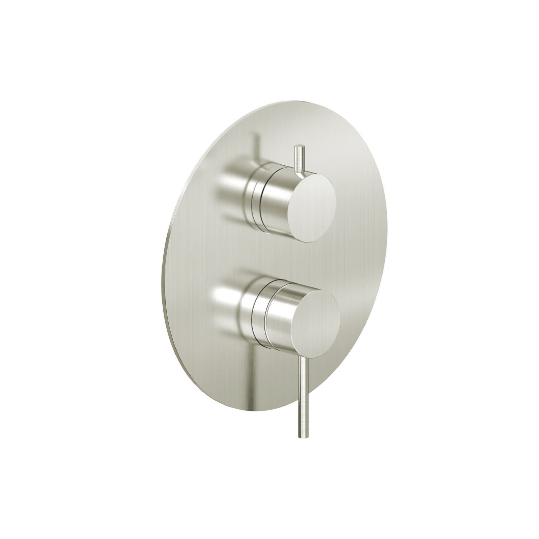 Miscelatore Doccia Ad Incasso Con Deviatore a 2 Vie "Rè" Inox Spazzolato