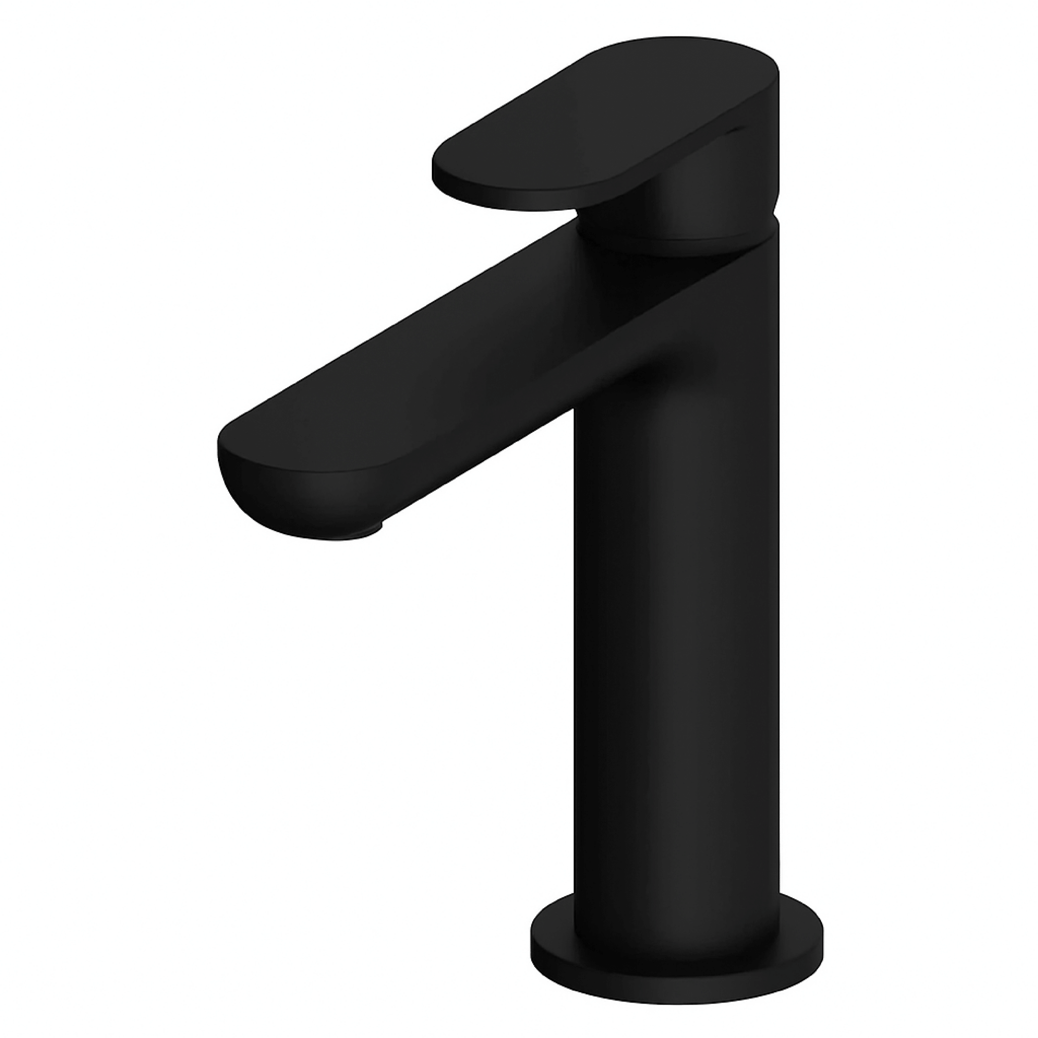 Miscelatore Lavabo Monoforo Con Scarico Gattoni Rubinetteria "H20MIX 7000" Nero Opaco