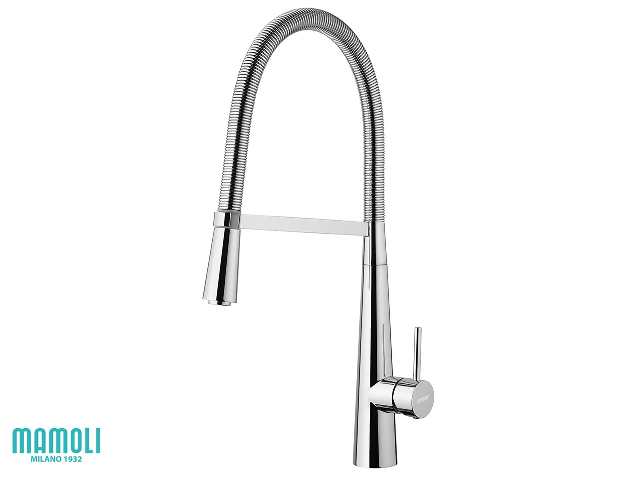 Miscelatore Lavello Cucina Pico a Molla con Doccetta KONO Finitura Cromo-75854