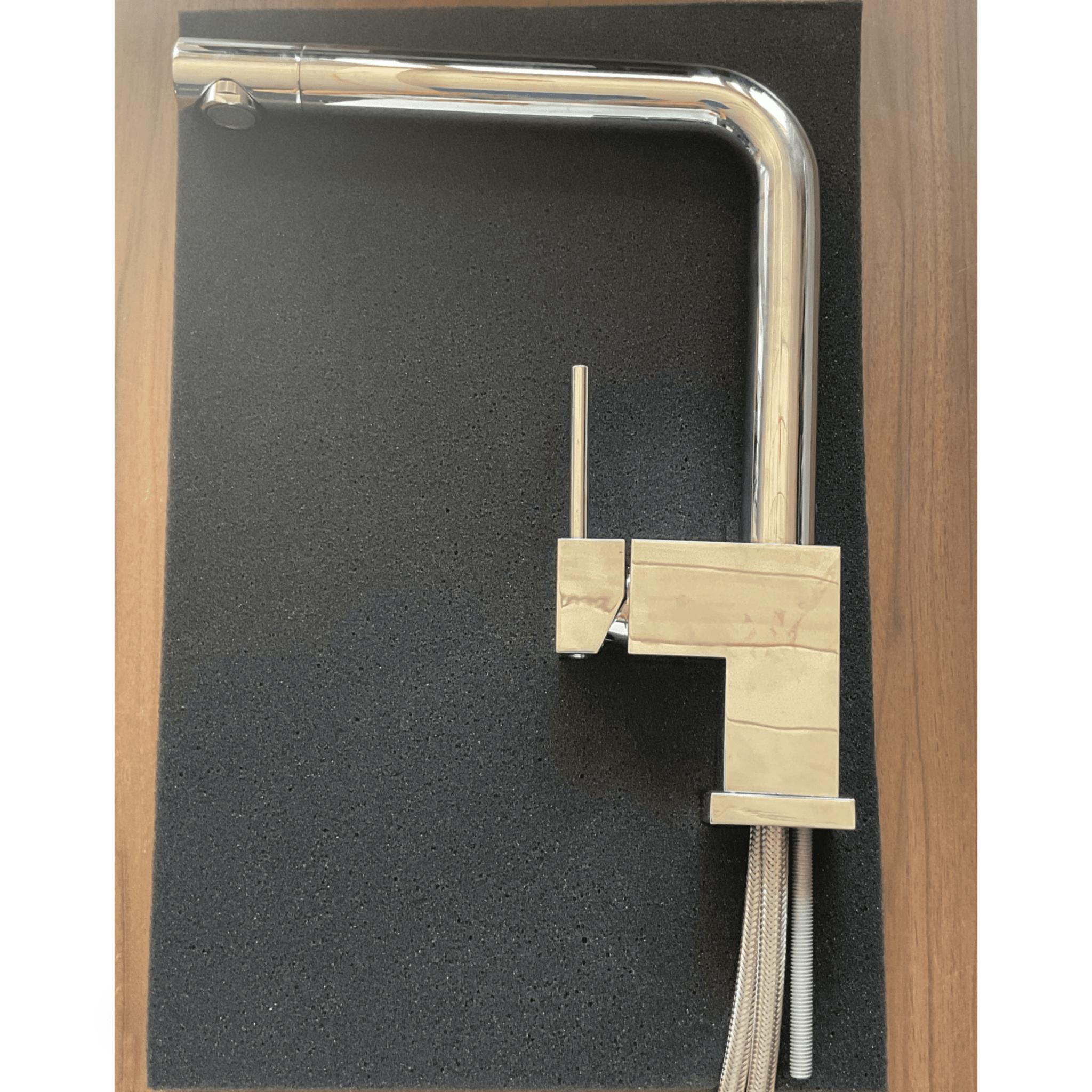 Miscelatore Lavello Monoforo Con Canna Girevole NewForm "Forma" Cromo Lucido