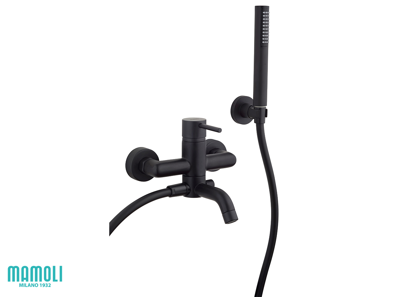Miscelatore per Vasca a Parete Pico Monocomando Nero Opaco-59763
