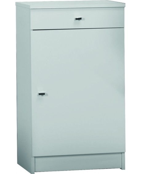 MOBILE 1 ANTA 1 CASSETTO-Bianco Lucido