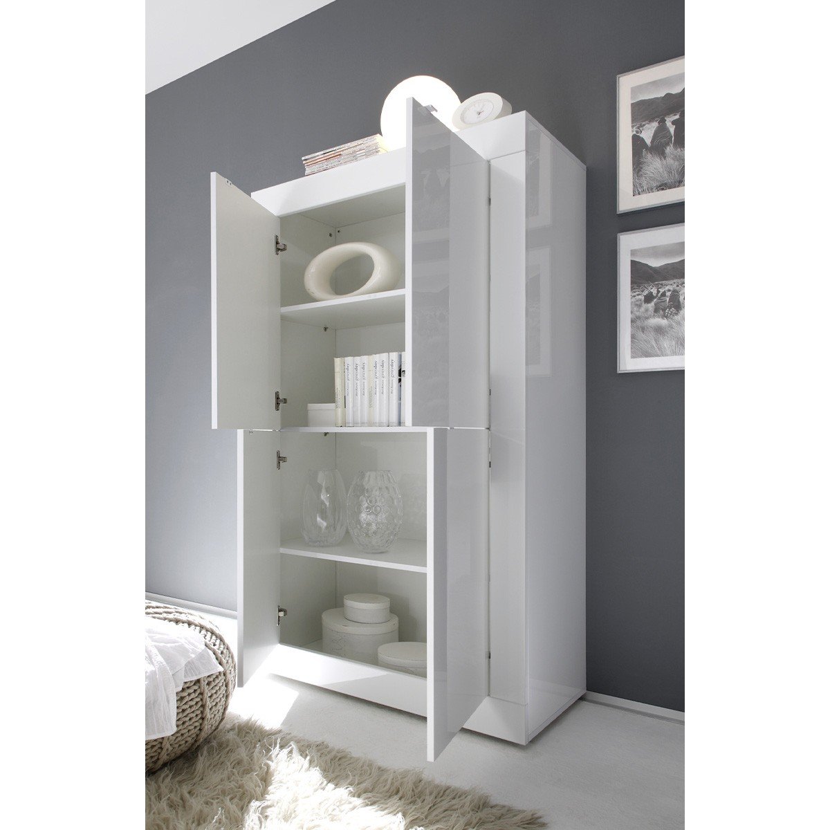 Mobile 4 Porte in Legno L101,4 cm - Iniziale