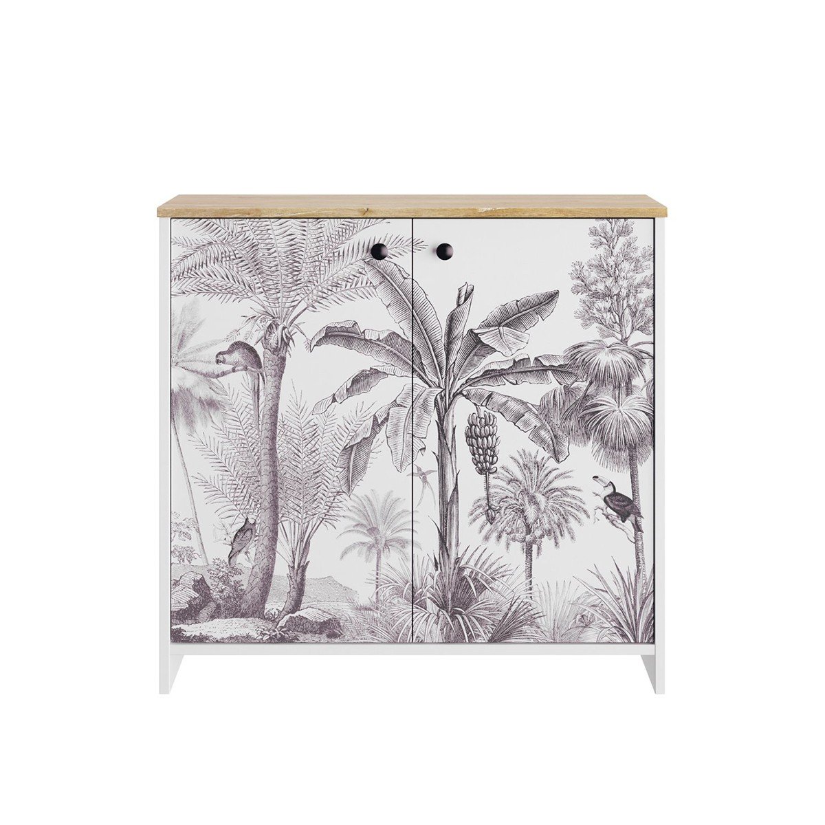 Mobile a due ante stampato esotico Motoco - L36 cm