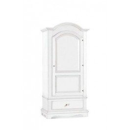 MOBILE ARMADIO 1 ANTA 1 CASSETTO LACCATO BIANCO OPACO