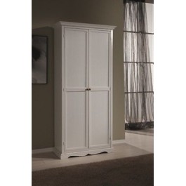 MOBILE ARMADIO PORTASCOPE DISPENSA BIANCO LACCATO 2 ANTE ARTE POVERA