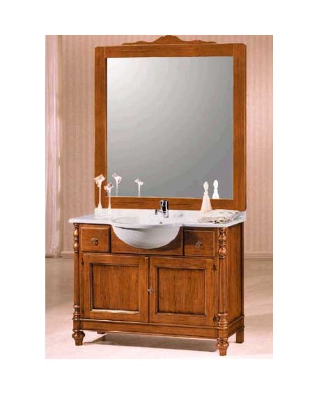 MOBILE BAGNO ARREDO LEGNO MASSELLO ARTE POVERA CLASSICO SENZA SPECCHIO