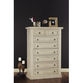 MOBILE CASSETTIERA SETTIMANALE LACCATO AVORIO ANTICATO