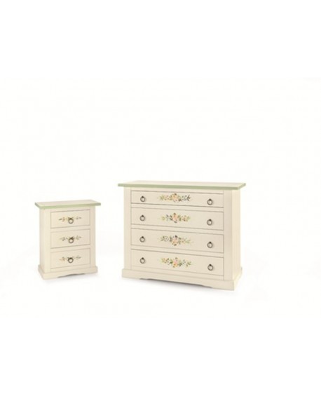 COMO' LEGNO 4 CASSETTI DIPINTO COME FOTO L 115 P 50 H 90