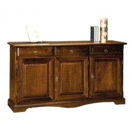CREDENZA 3 ANTE BUGNA LEGNO MASSELLO