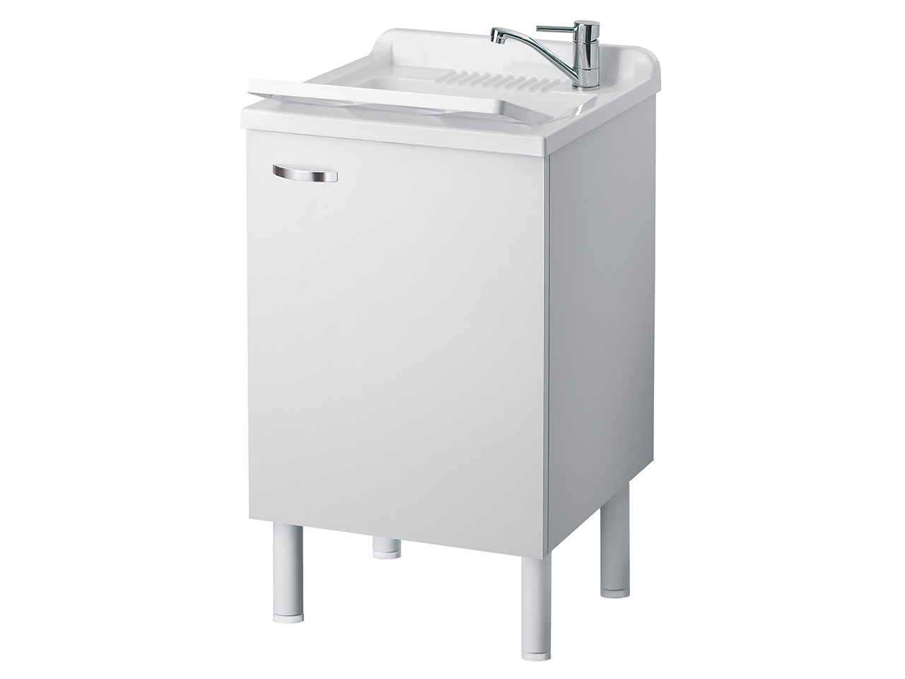 Lavatoio Arcobaleno 50X50 Nobilitato Bianco-9856