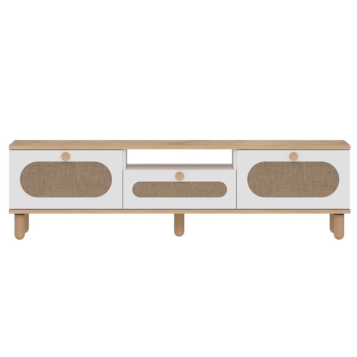 Mobile TV con 3 porte a ribalta e 1 nicchia L150 cm - BOHEM