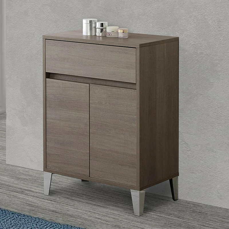 Mobiletto multiuso da 60 cm Way 2 ante e un cassetto in rovere scuro