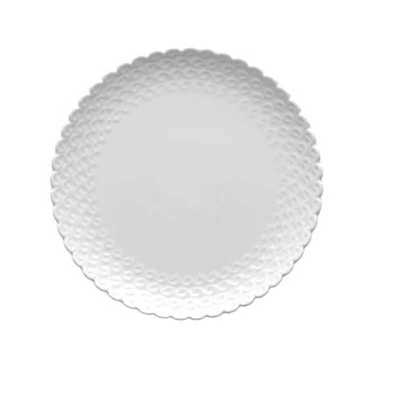 MOMENTI PIATTO DOLCE IN PORCELLANA 18 CM. LA PORCELLANA BIANCA