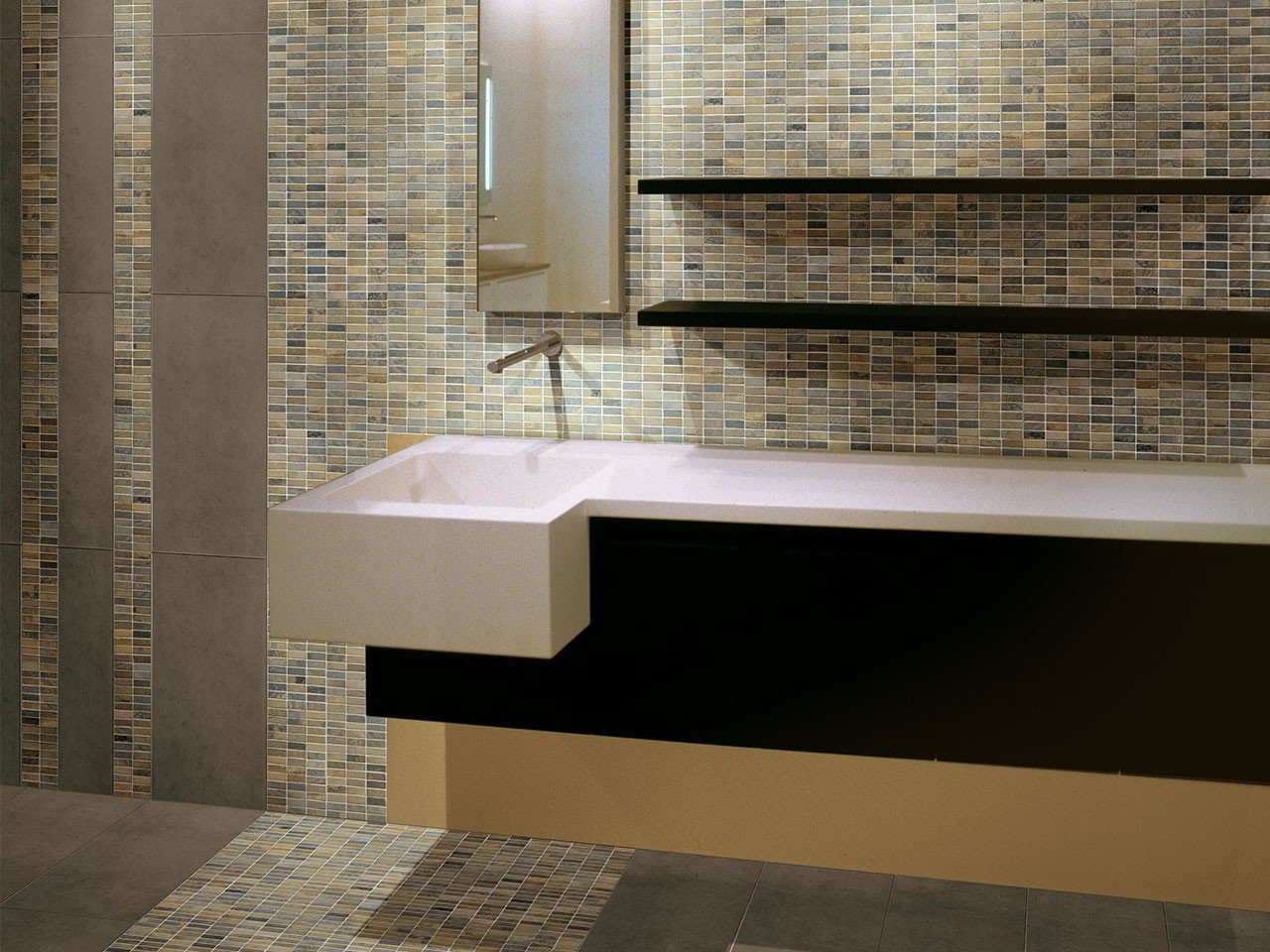 Mosaico Pietra Naturale Bolzano Golden 30,5X30,5 Oro-548