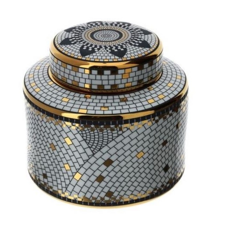 MOSAICO CONTENITORE CERAMICA 21X18 CM. HERVIT