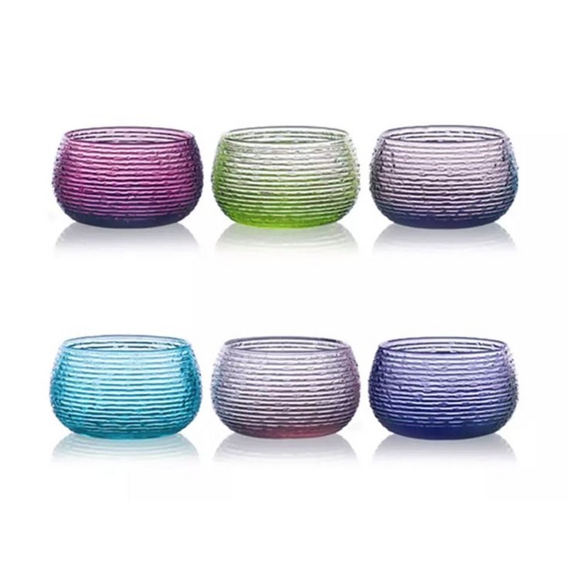 MULTICOLOR SET 6 COPPETTE CM. 10.5 COLORI ASSORTITI 300 ML IVV