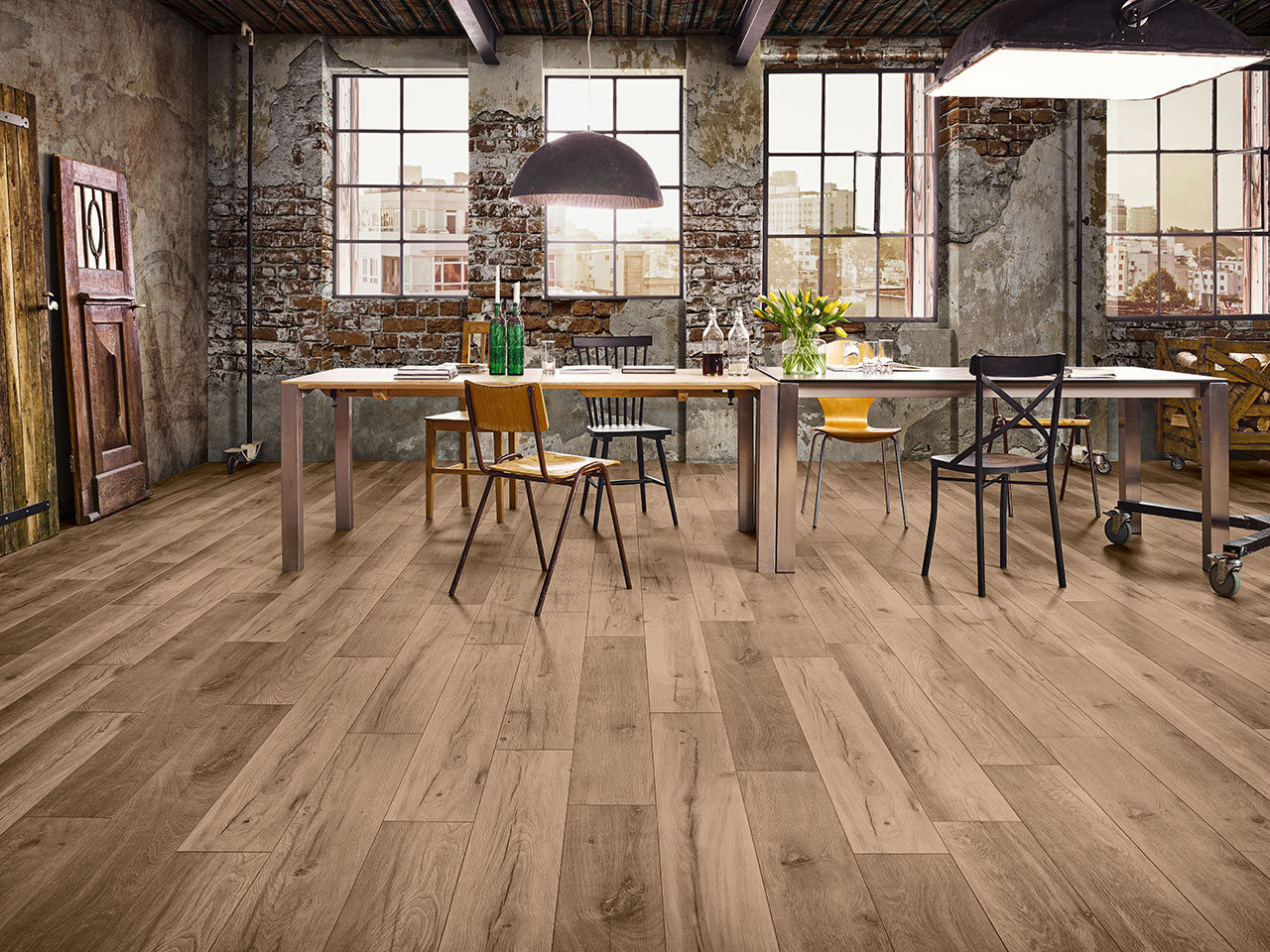 Pavimento Laminato Myart Wild West Oak Rovere Marrone Ac5-18904