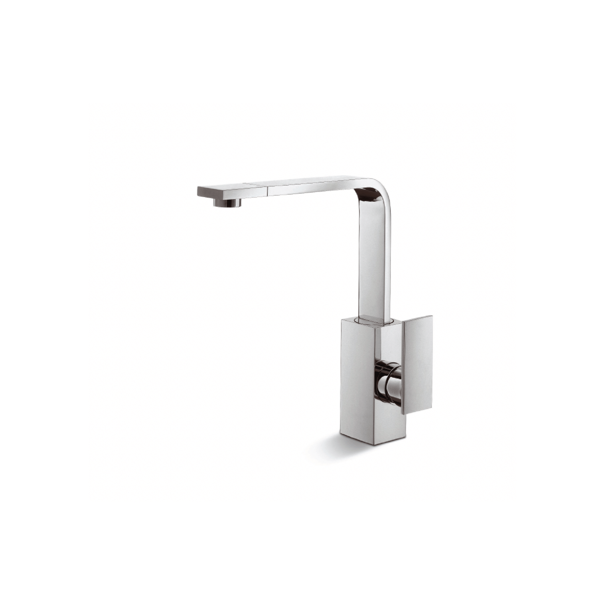 Miscelatore Lavello Monoforo Con Canna Girevole NewForm "D-Rect" Cromo Lucido