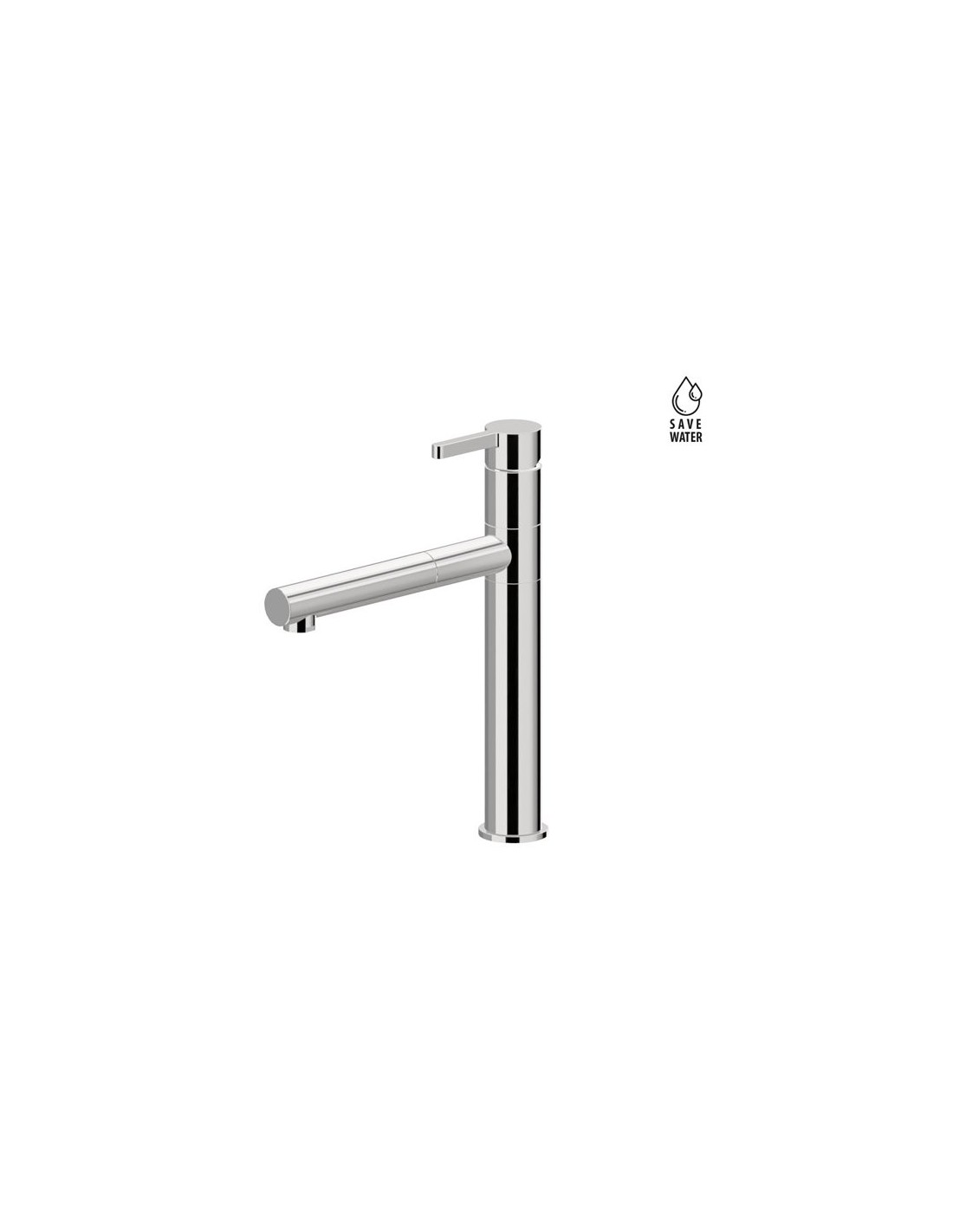 NEWFORM - ERGO CROMO Miscelatore lavello + doccetta - 65915