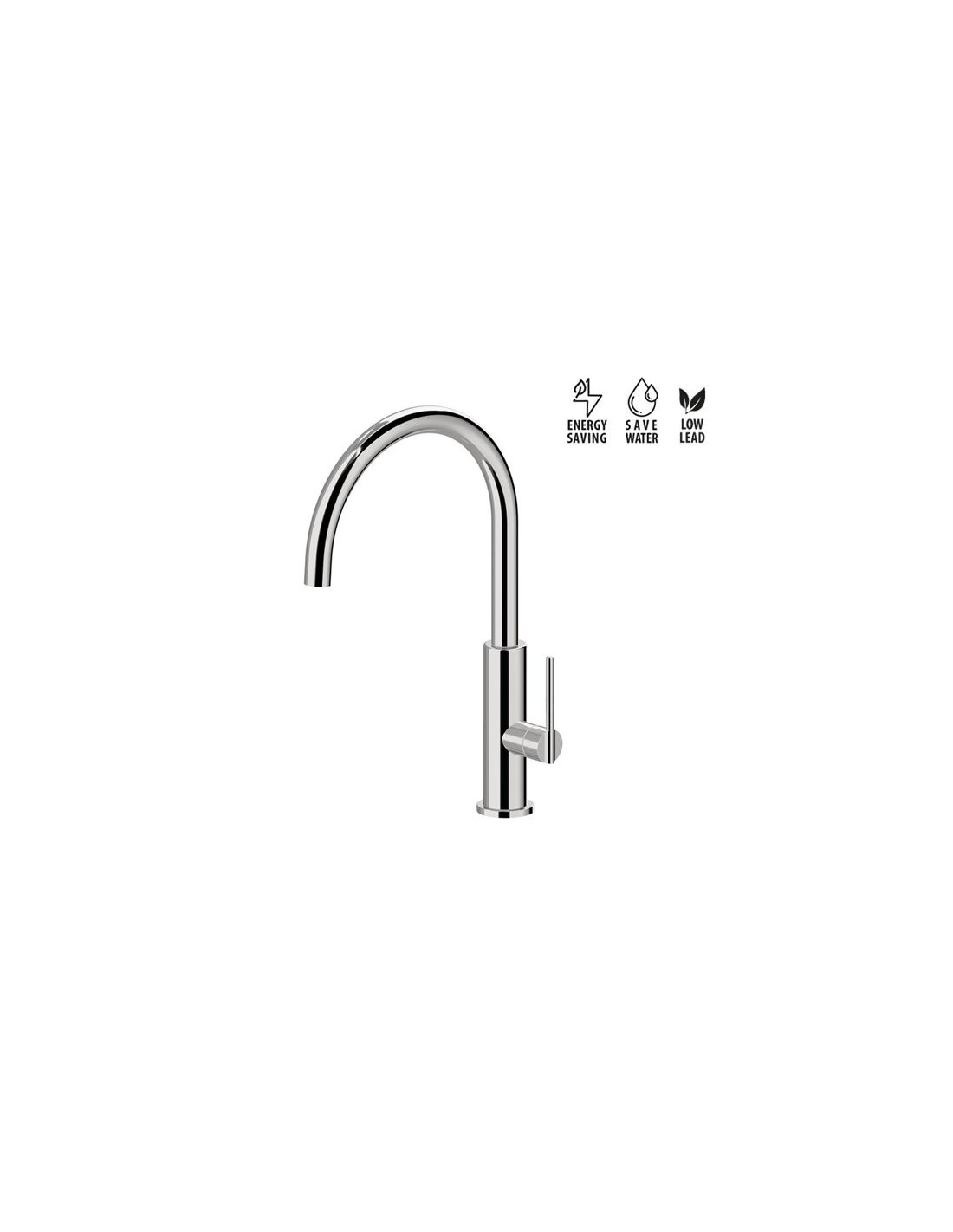 NEWFORM - KONBU CROMO miscelatore lavello - 72521