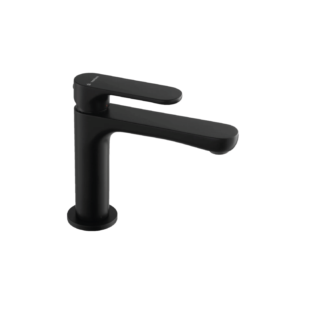 Miscelatore Lavabo Monoforo Con Scarico NewForm "Linfa II" Nero Opaco