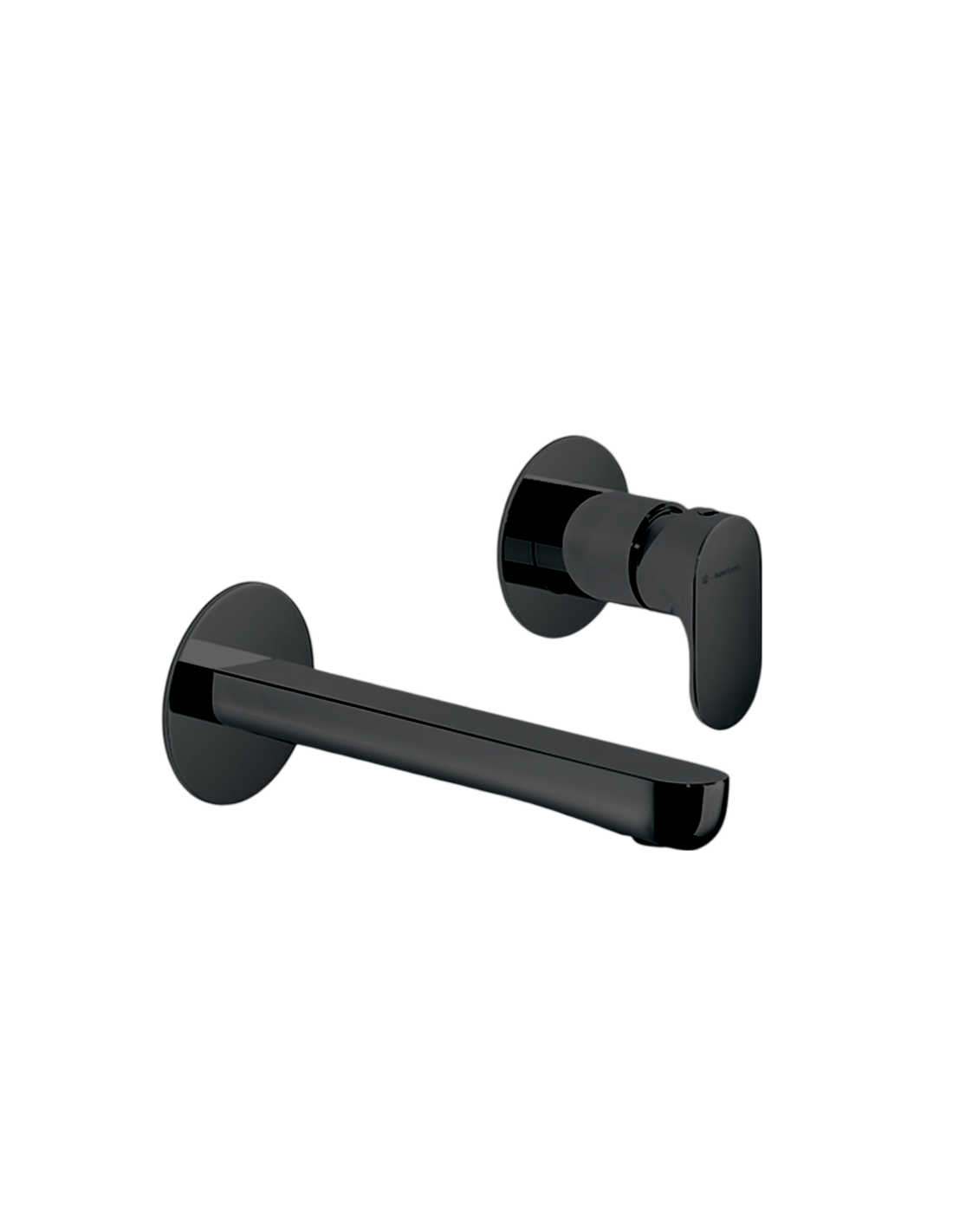 Newform - Linfa nero miscelatore a parete per lavabo - 69428