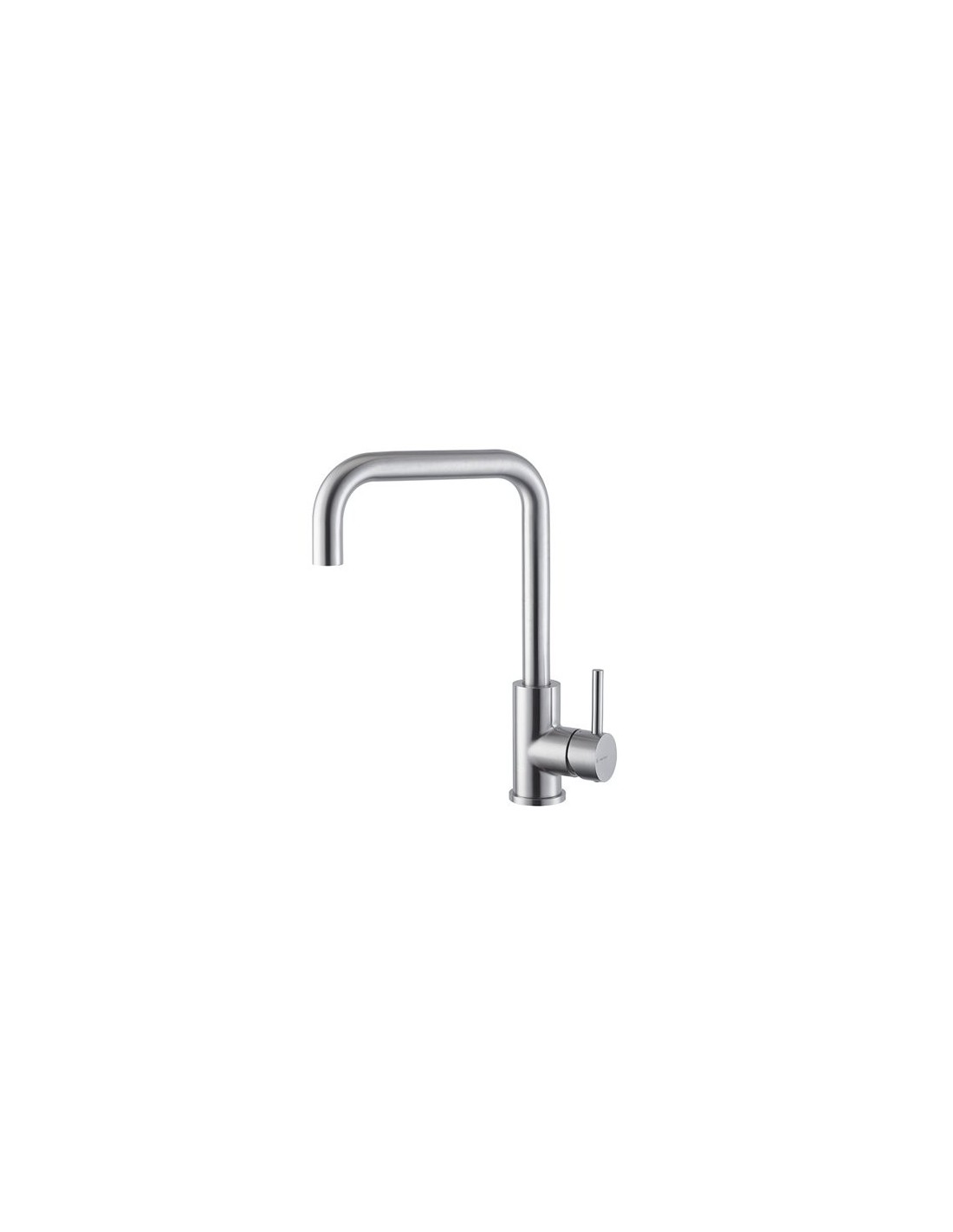 Newform - Miscelatore serie Real Steel acciaio inox bocca quadra girevole 63420X