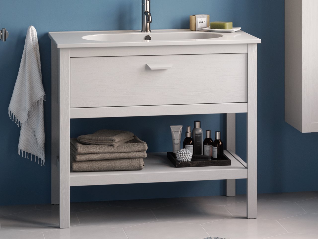 Newport Base 89X45Xaltezza79 Bianco Frassino-17878