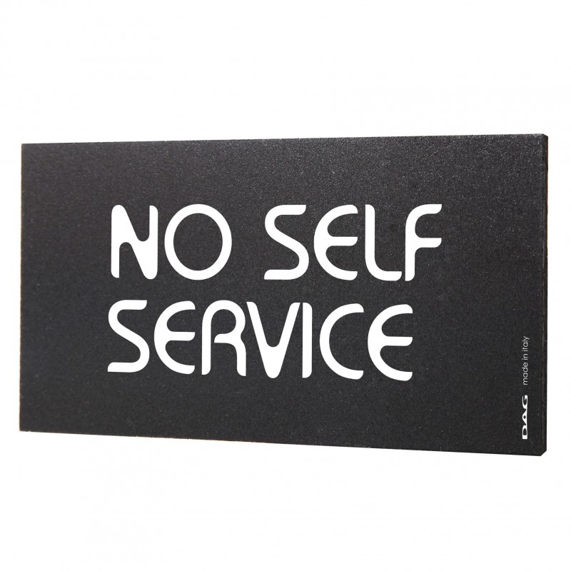 NO SELF SERVICE 8X15 CM DA PARETE DAG STYLE