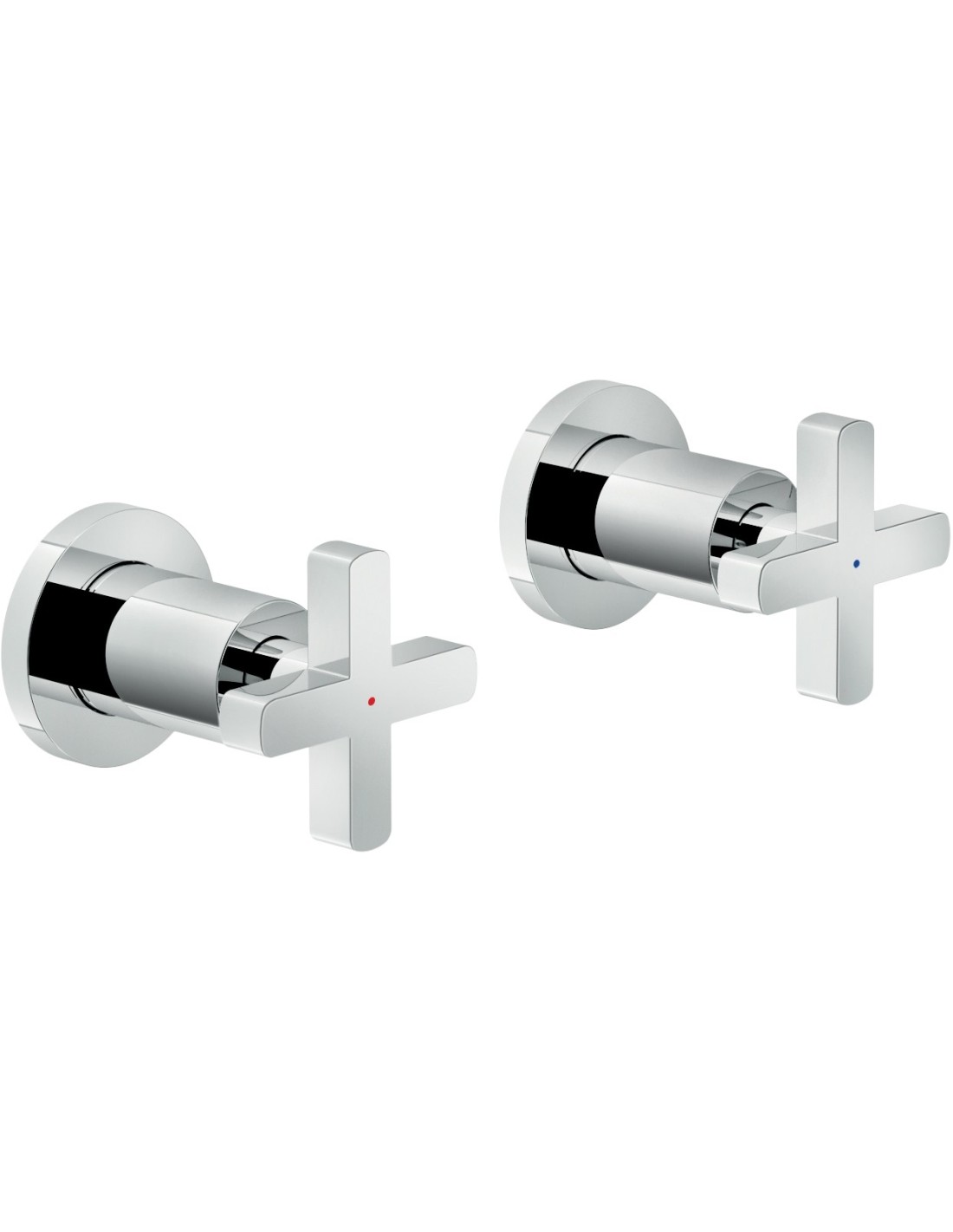 NOBILI - LIRA coppia rubinetti d'arresto a incasso cromo - LRK116208/1