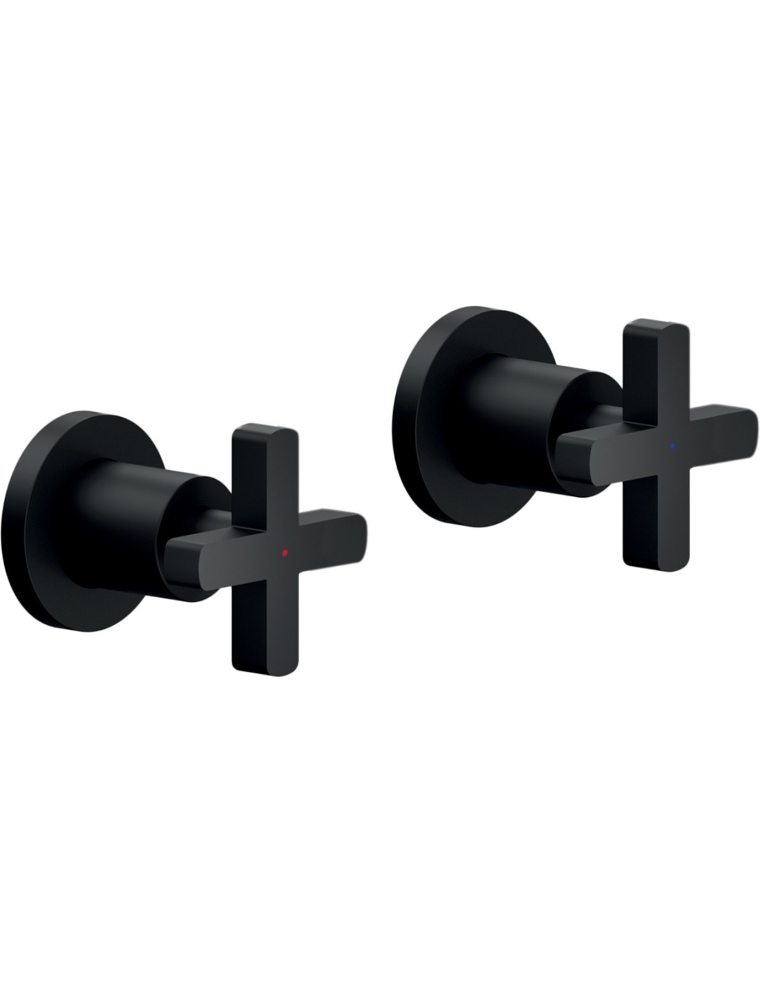 NOBILI - LIRA coppia rubinetti d'arresto a incasso nero - LRK116208/1