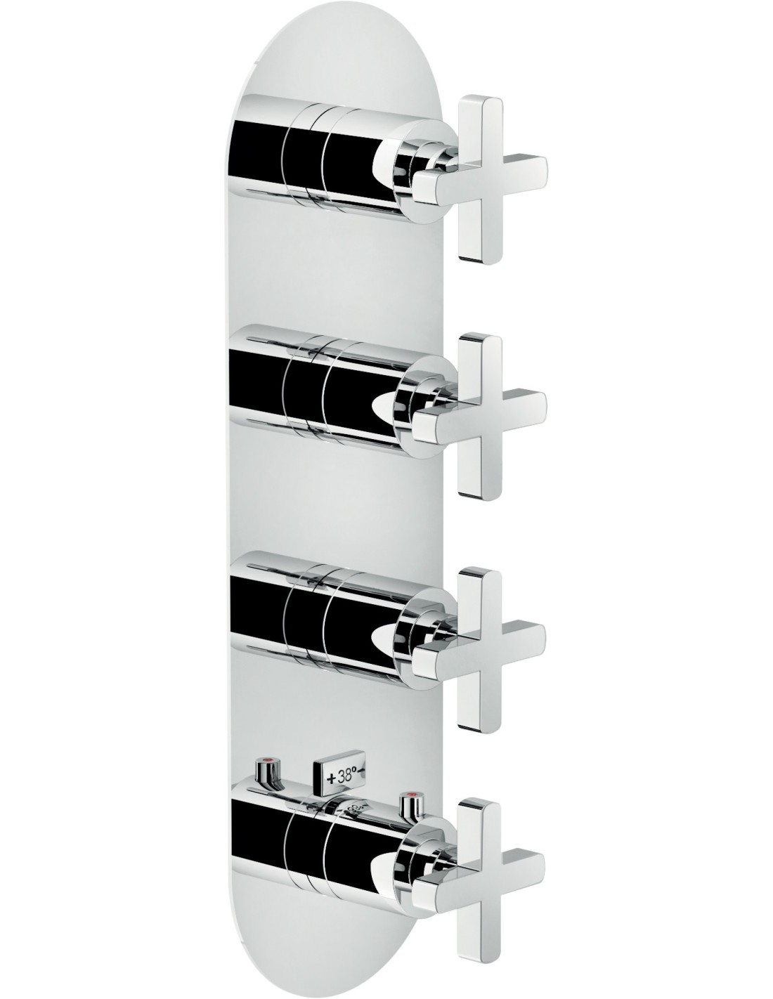 NOBILI - LIRA parte esterna miscelatore termostatico incasso 4 vie - LR116104