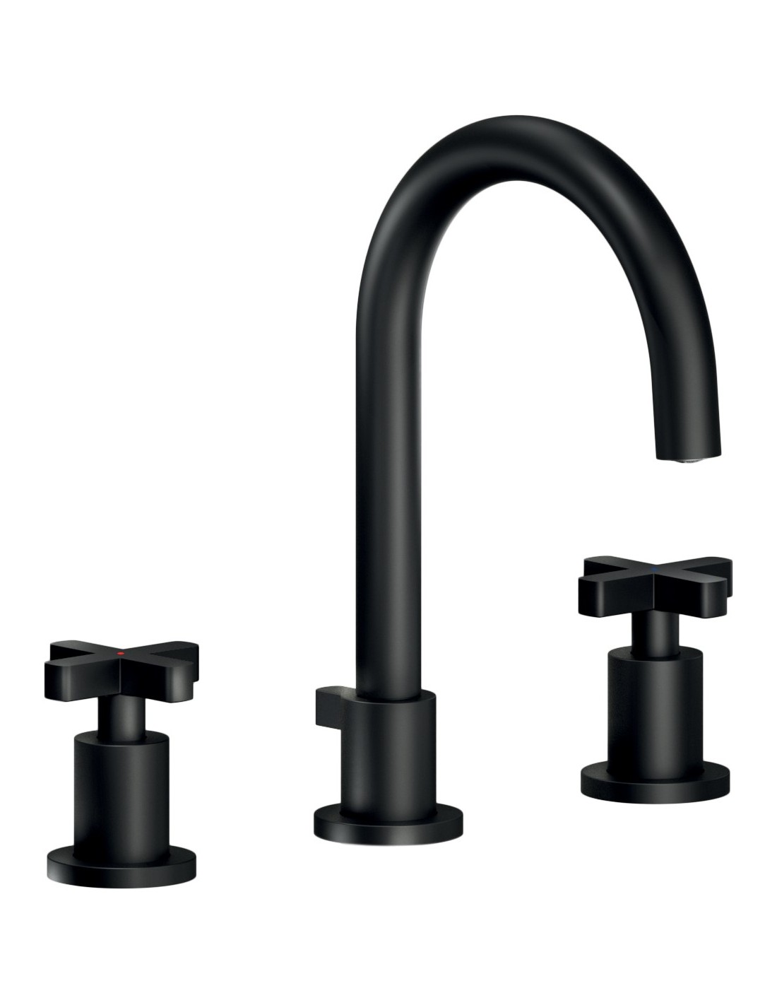 NOBILI - LIRA rubinetto 3 fori con scarico nero - LR116211/1