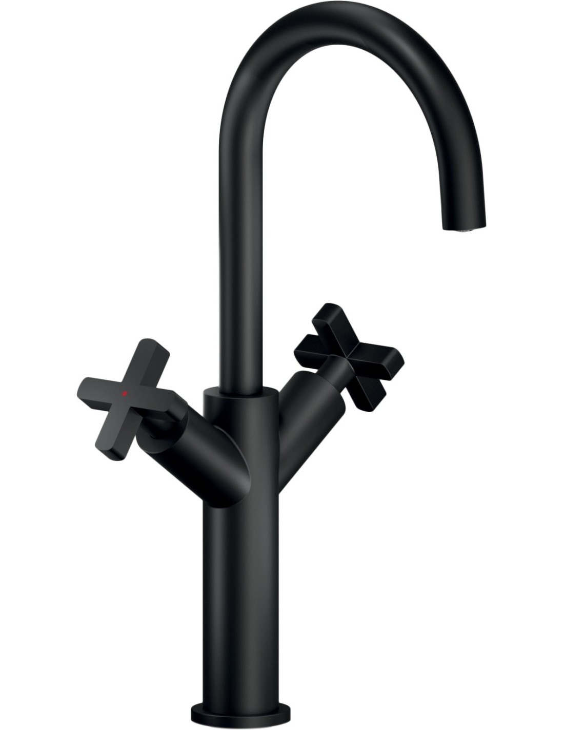 NOBILI - LIRA rubinetto monoforo medio a bacinella con scarico nero - LR116258/2