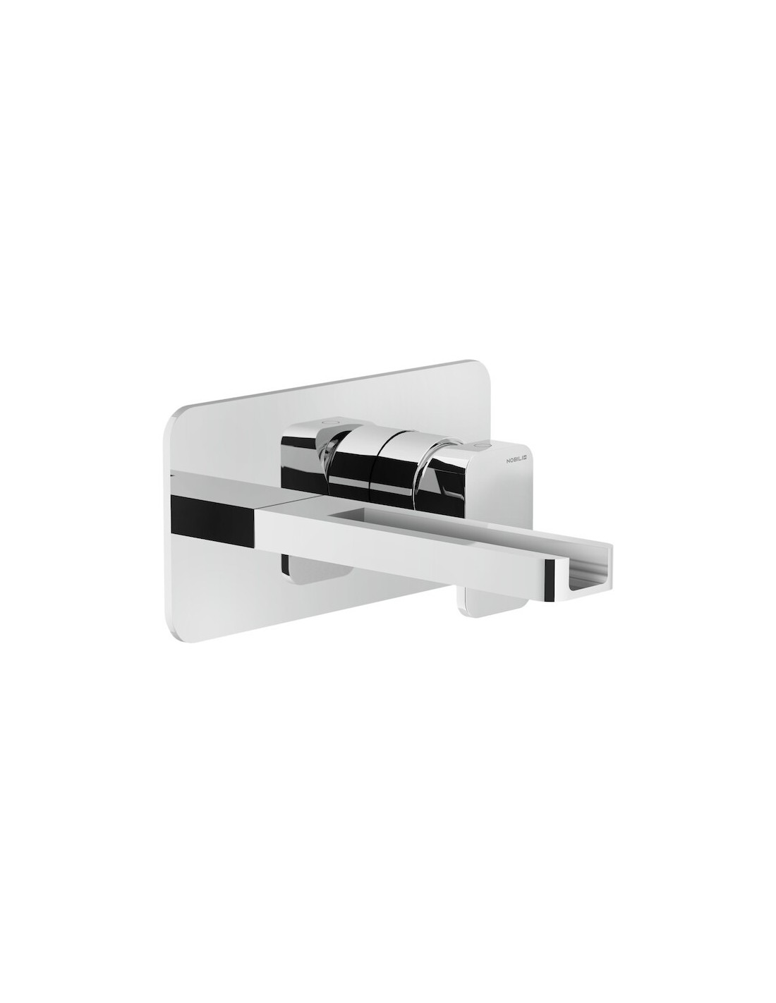 Nobili Rubinetterie - LOOP Miscelatore lavabo a parete bocca a cascata LPC90198CR