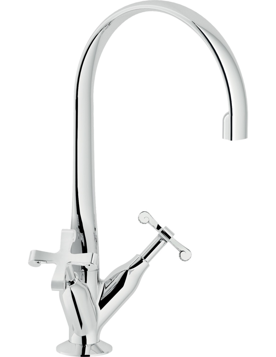 Nobili Rubinetterie - Rubinetto cucina Carlos Primero bicomando - CP217CR